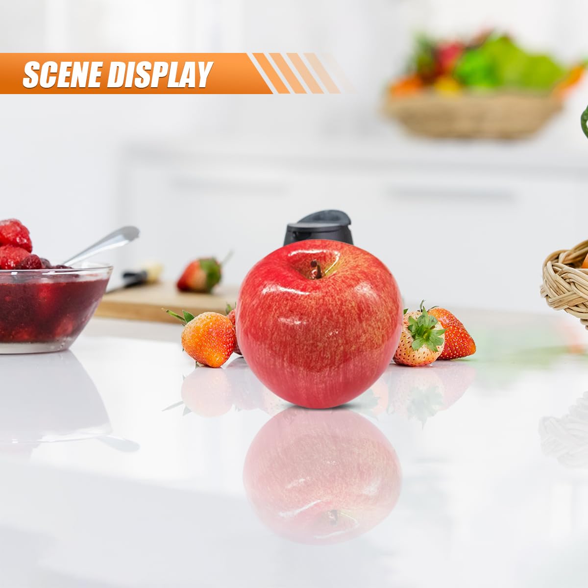 Car Dashboard Decorations Funny Center Console Ornament Fruit Themed Dashboard Accessories Cute Car Accessories for Women Men Fits — view 5