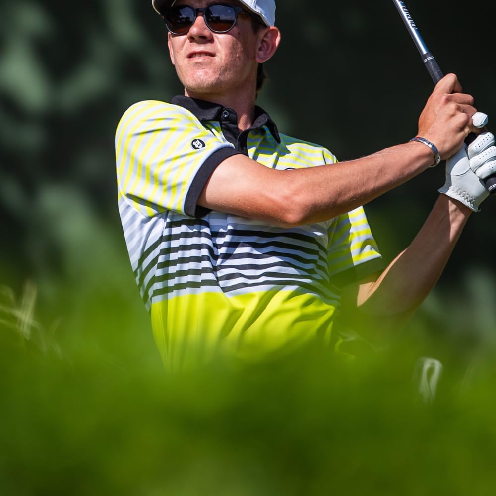 BOOYAA Golf Shirts for Men | Moisture-Wicking Performance Polo – Short Sleeve Athletic Fit - Image 3