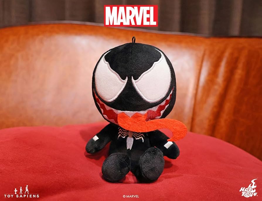 MARVEL Venom ぬいぐるみ 約10cm セガ マーベル カワイイ アート コレクション メタリック生地