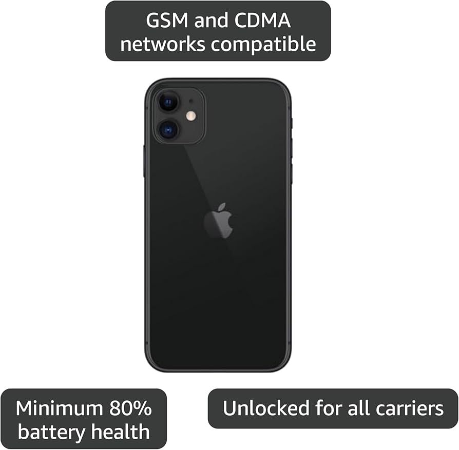 スマートフォン本体 Apple iPhone 11 Black 128GB Amazon.com: Apple iPhone 11, US Version, 128GB, Black - Unlocked