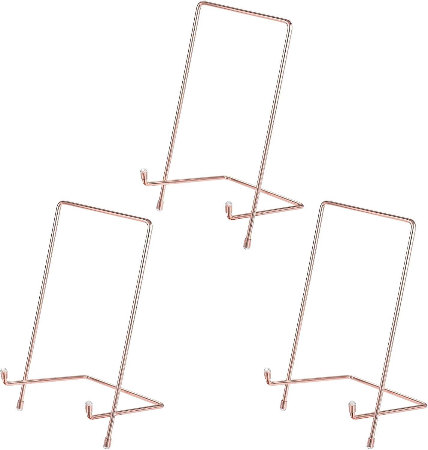 uxcell Plate Stand, 5" Picture Frame Holder Stainless Steel