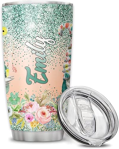 Miniatura 2 de Vaso de gnomo de flores bohemias vaso de flores de acuarela para mujeres su novia amantes de los gnomos decoración de primavera 20 onzas 30 onzas