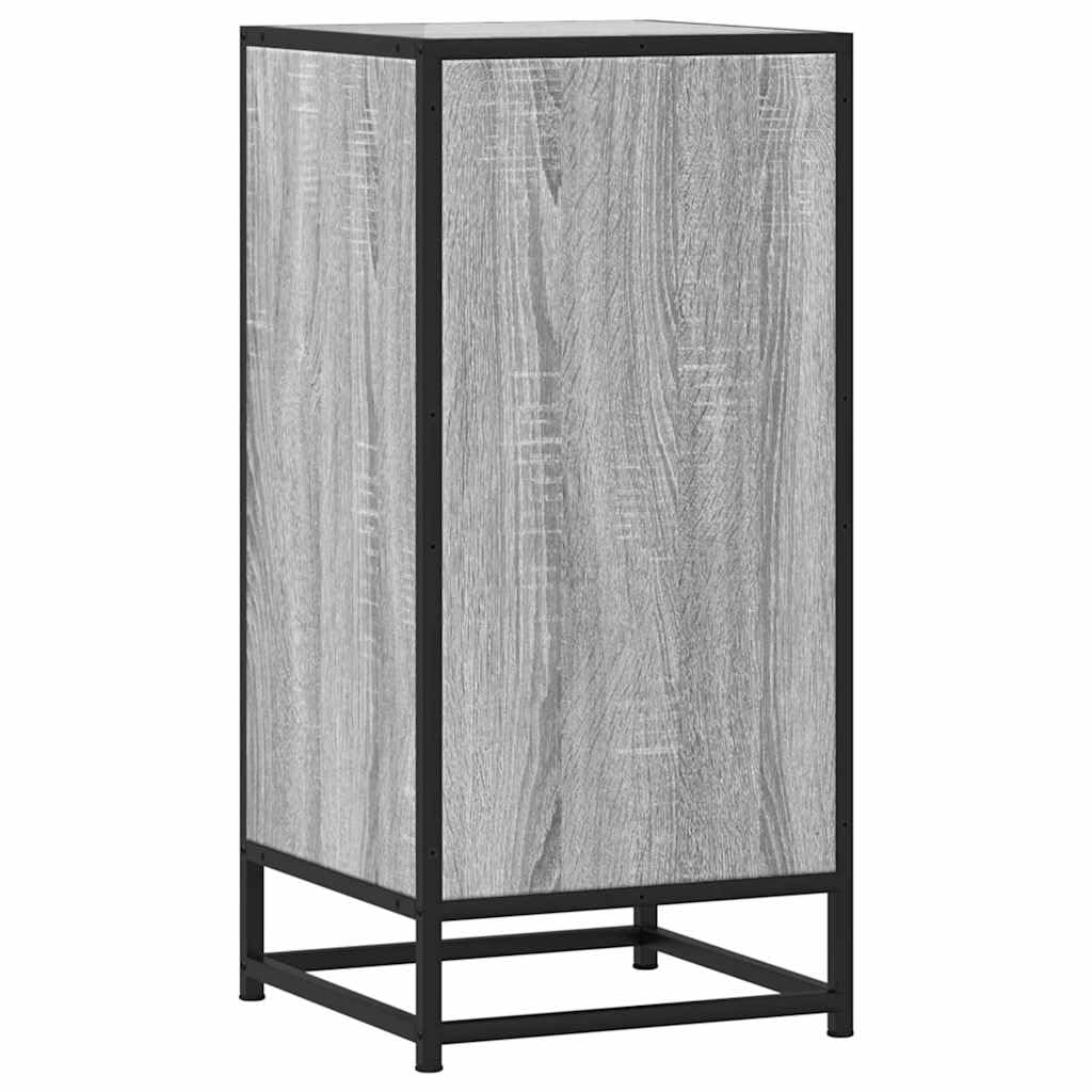 Credenza grigio Sonoma, 35,5 x 35 x 76 cm, in metallo
