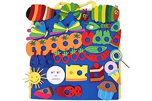 Very Hungry Caterpillar Felt Stories Quiet Book Learning Toy Felt Stickers Set...