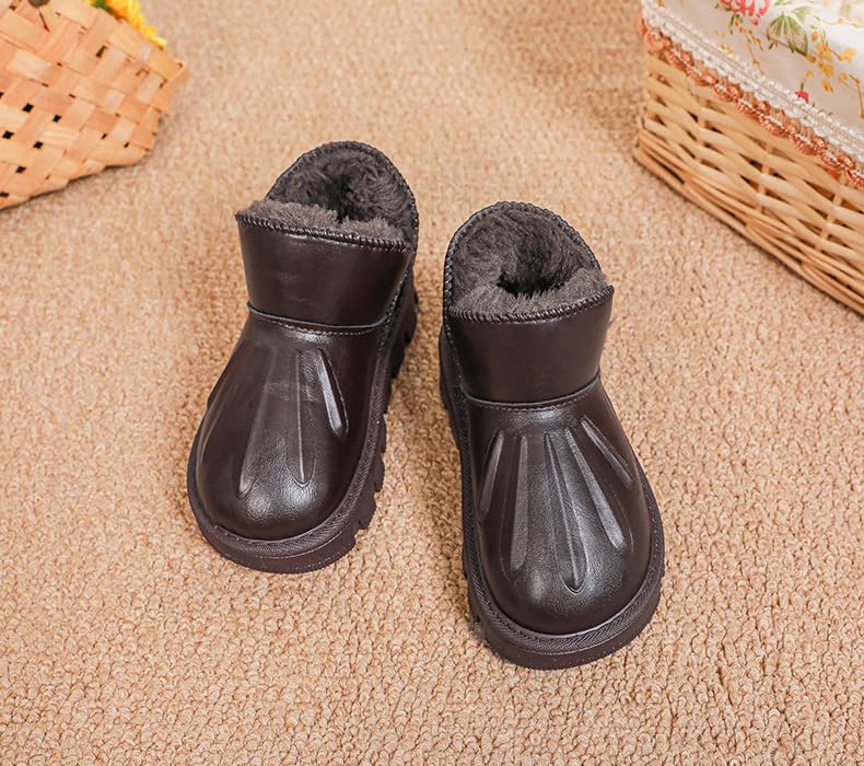 Kids Winter Snow Boots, Waterproof Leather, Fur Lined4