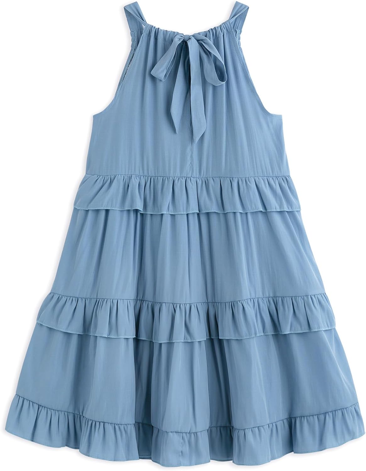 Simplee kids Girls Dresses Sleeveless Linen Teen Dresses Casual Summer Dress - Image 4