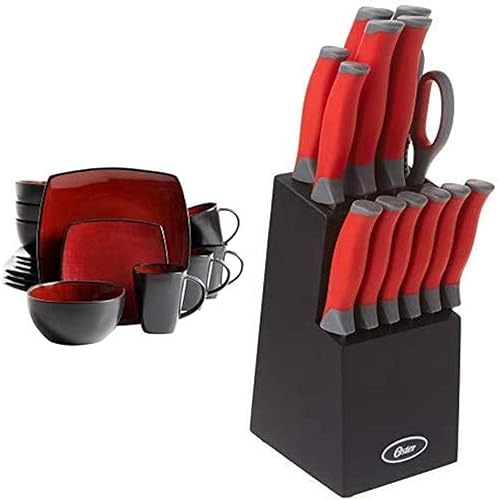 Combo de vajilla Soho Lounge y cubiertos Oster