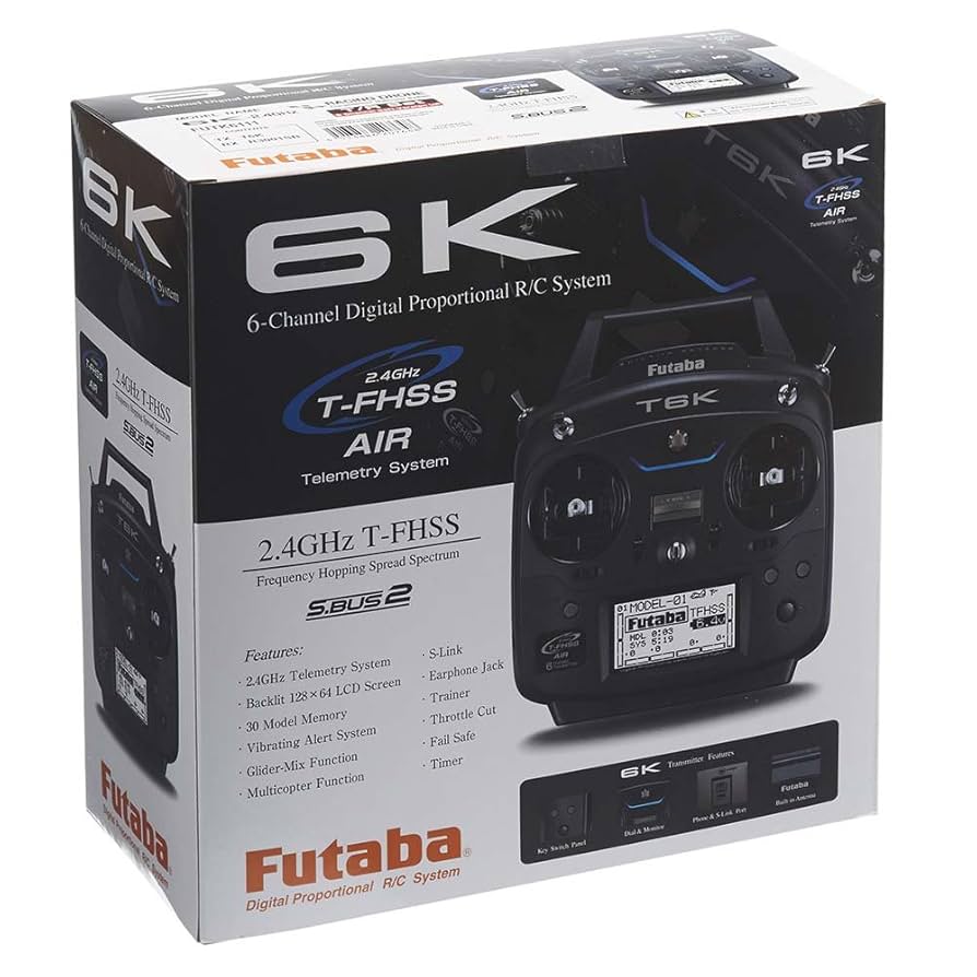Amazon.com: Futaba 6K V2 2.4GHz TFHSS 6-8 Channel Digital