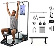 Gym Monster, Works & Adjustable Barbell Hooks & Skiing Handles 2 & Weight Lifting Belt & Extender Belt Attachment Bundle
