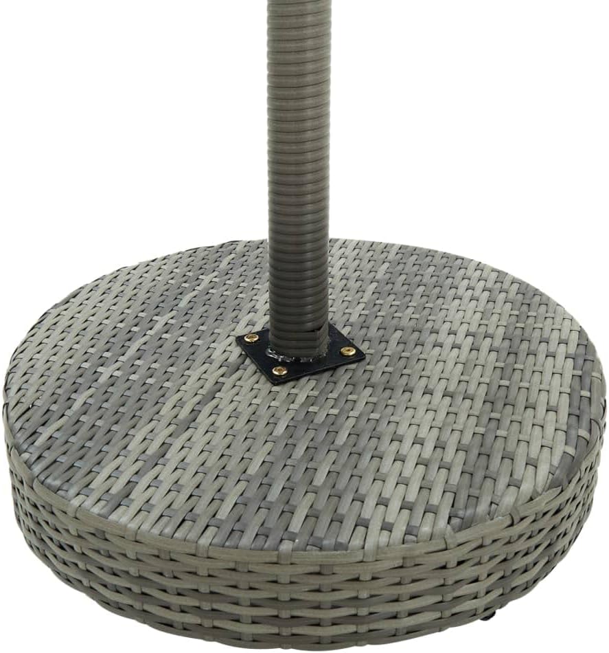 Patio Table,Outdoor Bar,Balcony Desk,Outdoor Dining Table,Backyard Table,Suitable for Both Indoor and Outdoor use,for Patio, Deck, Lawn, Garden, Backyard, Black 29.7"x41.7" Poly Rattan