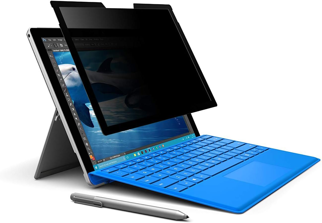 Microsoft Surface Pro 7/6/5/4/3 Privacy Screen Protector Filter, Anti-Glare/Anti-Spy Filter for Surface Pro 7/6/5/4/3 (12.3 inch Size)