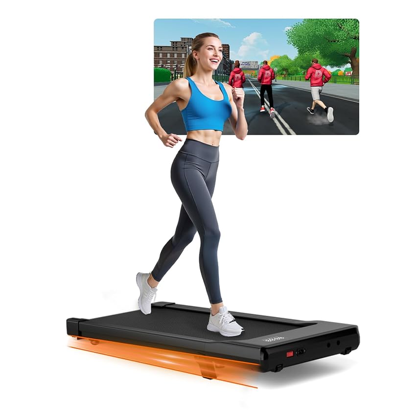 Superun Walking Pad Tapis Roulant Da Scrivania, Con App PitPat, Corsi AI, Capacità 159kg, Velocità 1-6 Km/h - copertina