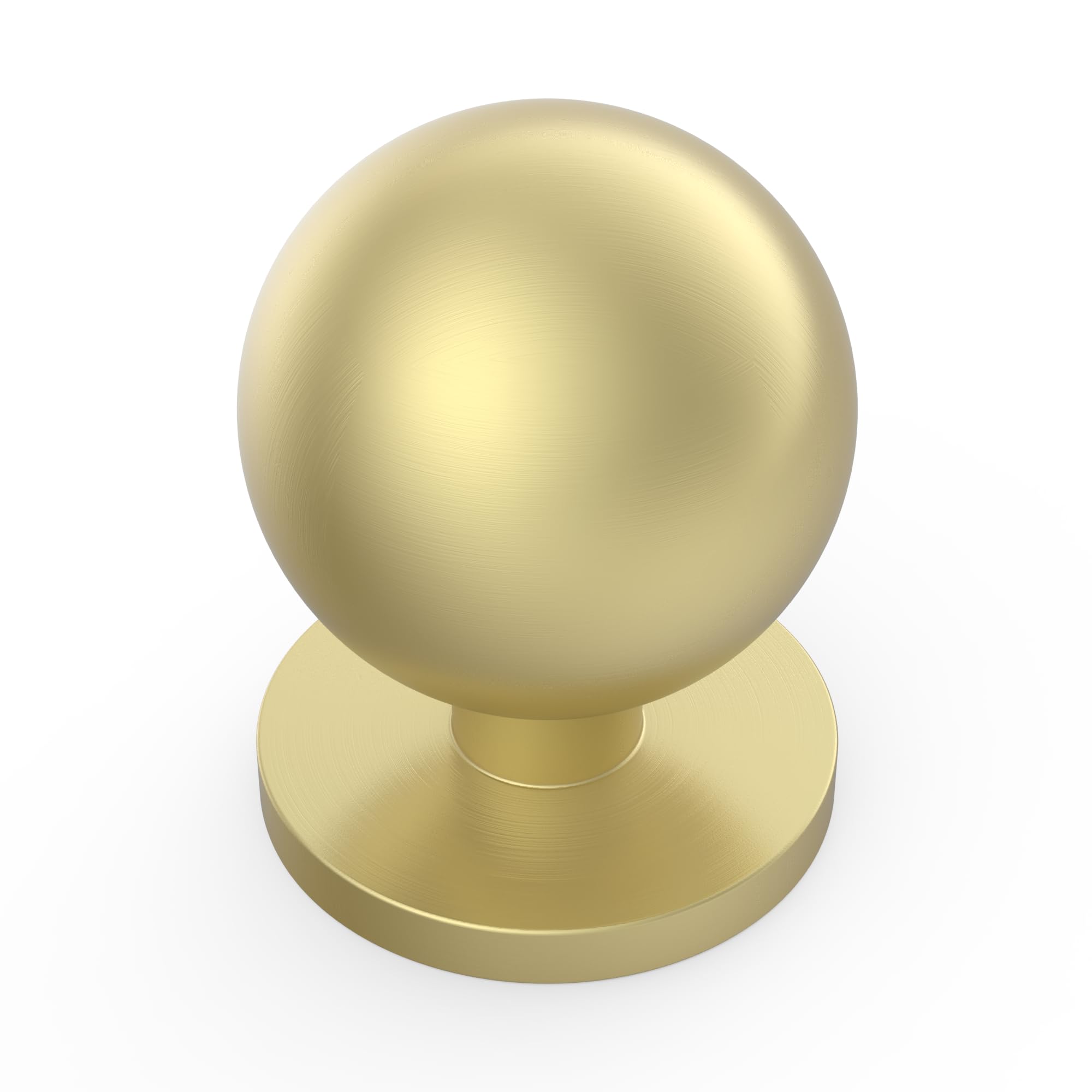 OTOTEC 2-Pack Round Cabinet Knobs - Gold Alloy Single Hole Pulls For Dresser, Kitchen & Furniture