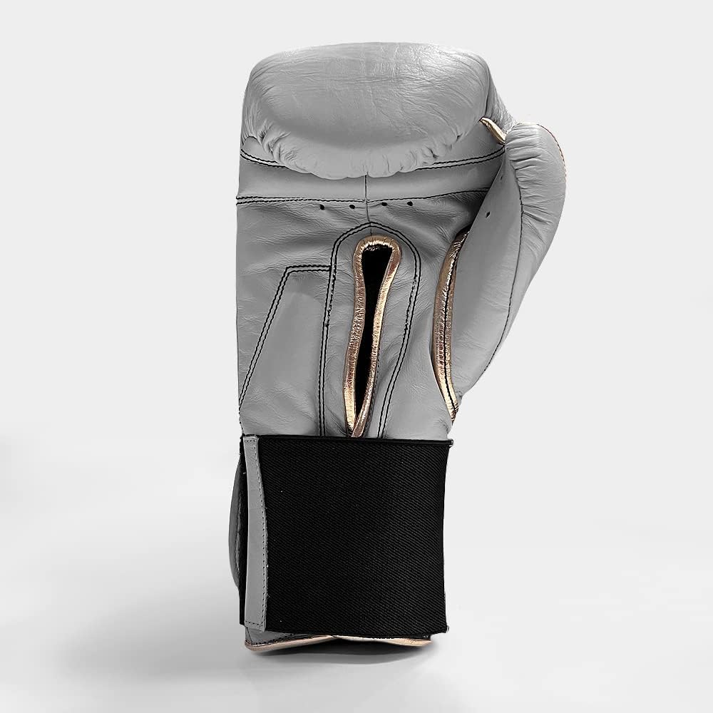 Geezers Halo Training/Sparring Boxing Gloves – Hook & Loop, Leather, Layered Foam, Excellent Comfort & Durability for Bag, Pad & Sparring Work