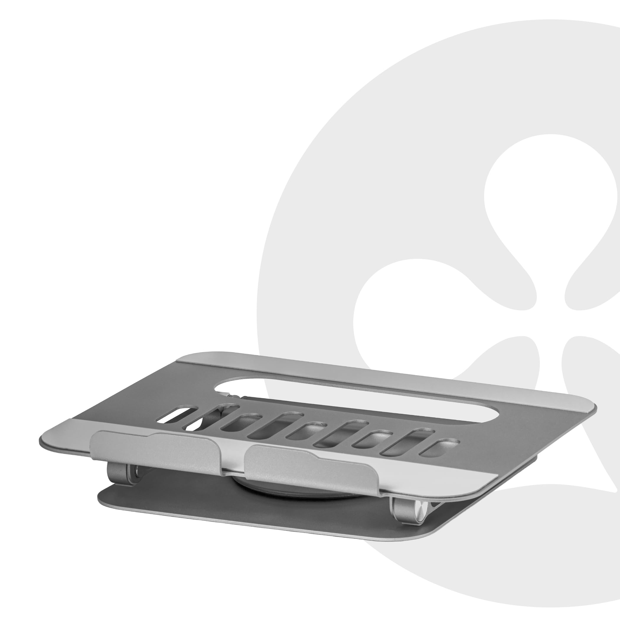 Club3D CSV-2554 - Supporto per laptop in alluminio regolabile con hub USB-C