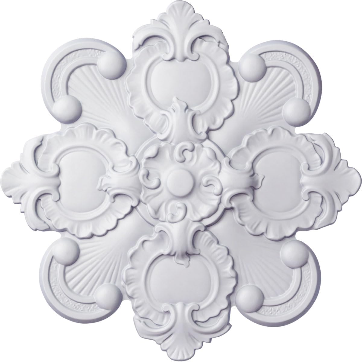 Ekena Millwork CM18KA 18 1/8-Inch OD x 1 1/2-Inch ID x 1 1/4-Inch Katheryn Ceiling Medallion