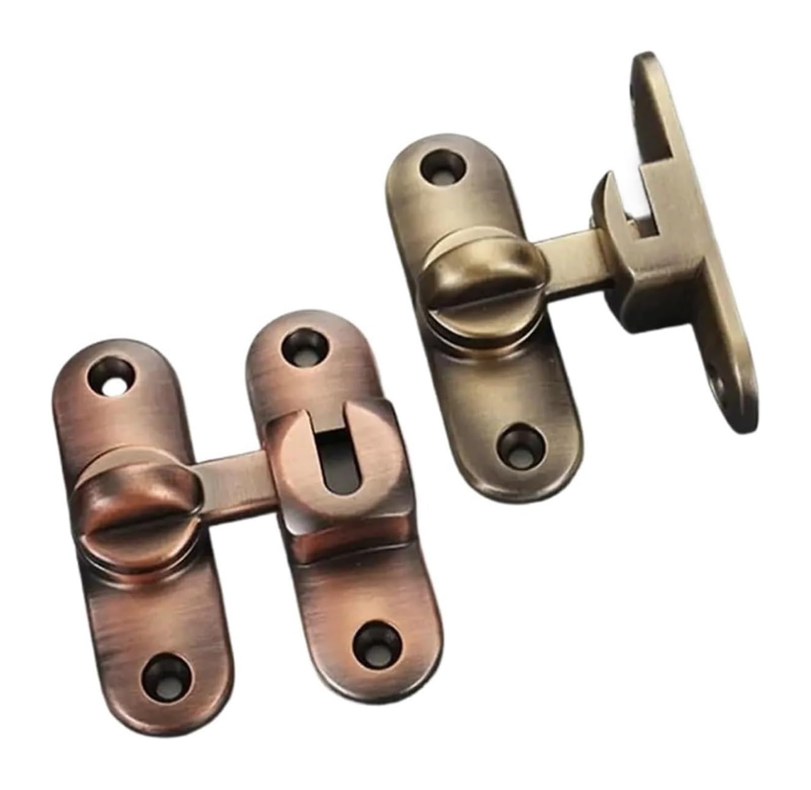 Door Lock Bolt, Door Lock Slide Gate Latch Zinc Alloy Buckle 2pcs