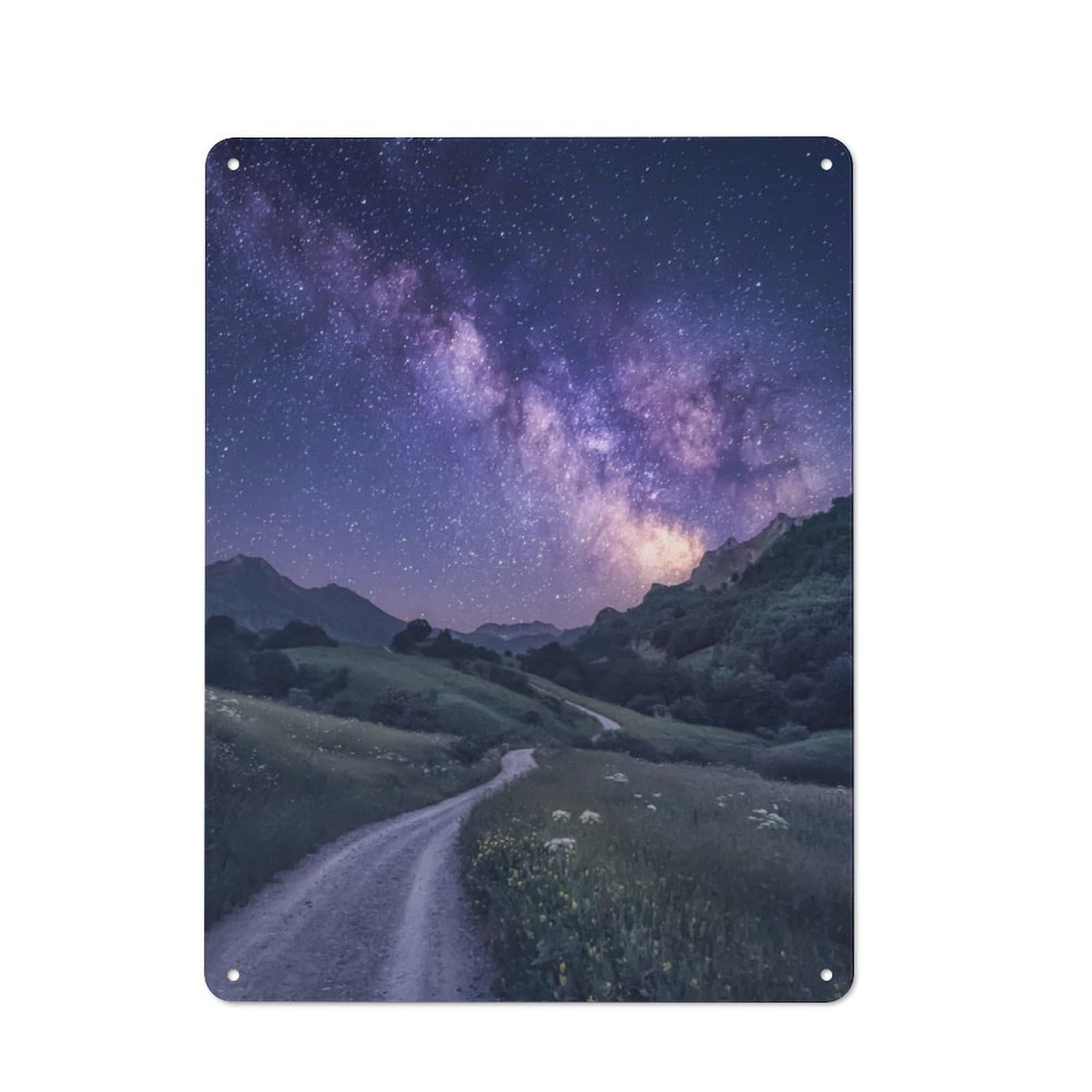 Junmoney Path To The Stars Metal Plaque 40X30cm With For Garage Wall, Vintage Decor, For Vintage Wall Decor Fans, For Metal Sign Collectors