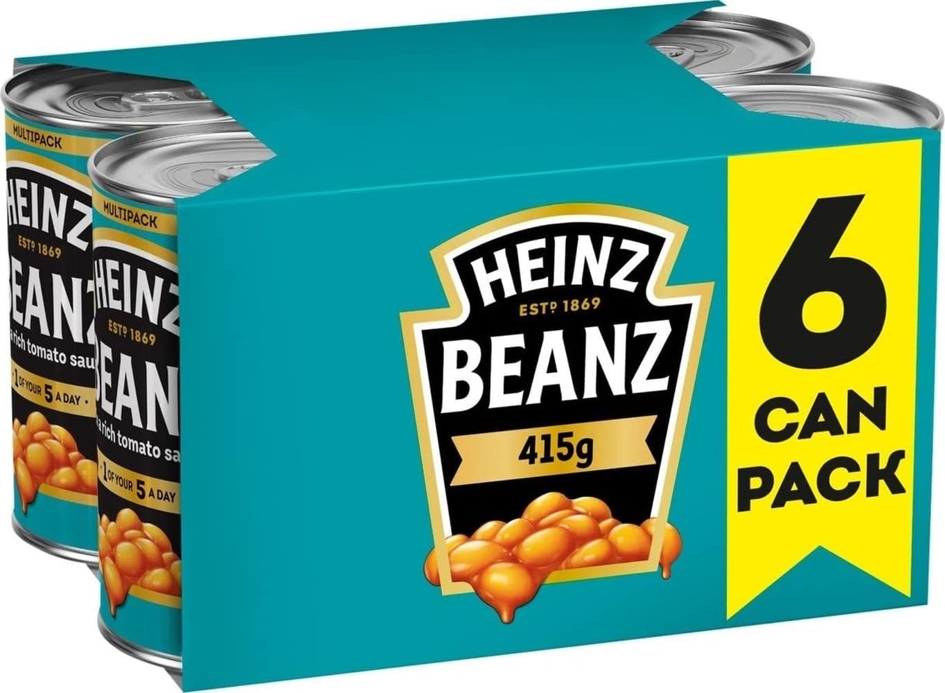 Baked Beanz, 415 g (Pack of 6)