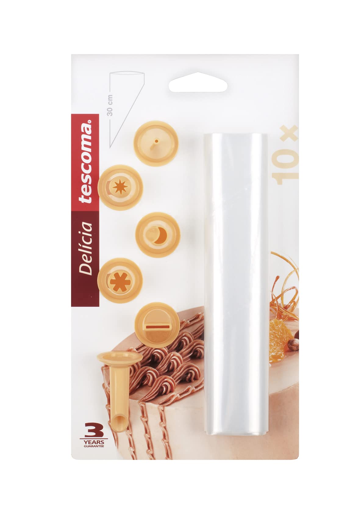 Sachets De Décoration Tescoma Delicia - 5 Buses Mini Pour Glaçage Et Chocolat - 30 Cm