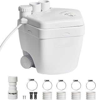 1/3 HP Utility Sink Drain Pump System,1500 GPH,18ft Head,Oil-Filled Motor compatible with Laundry Basement Shower,ETL Listed