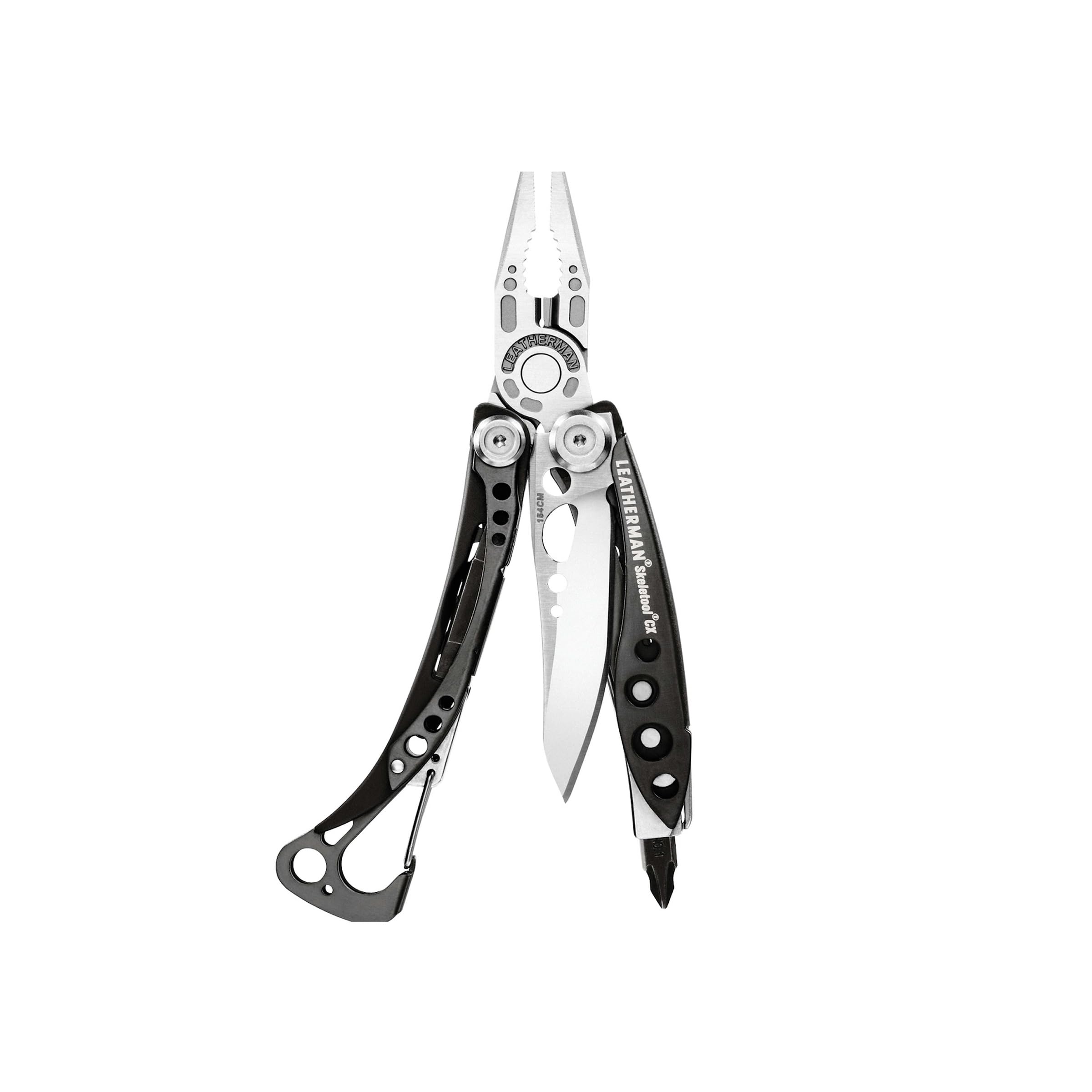 Skeletool CX, 7-in-1 Lightweight, Minimalist Multi-Tool for Everyday Carry (EDC), Home, Garden & Outdoors, Black & Silver