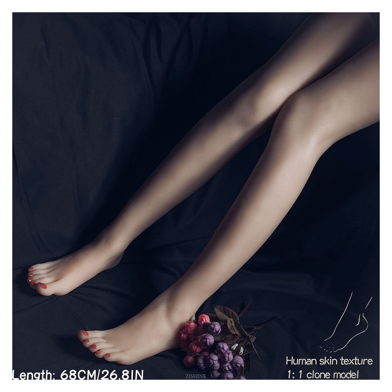 Symulacja Model stóp na żywo Odwrócony nogi Model Nogi Model Strzelanie Wyświetlanie rekwizytów Malarstwo Malarstwo Pończochy(Toes No bone,Right Leg)