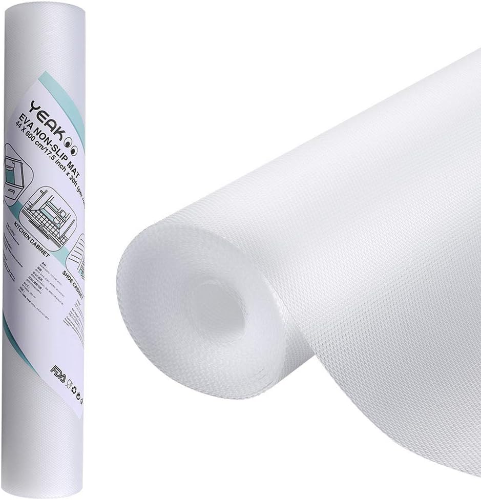 YEAKOO EVA Shelf Liners, 44cm x 600cm Washable Drawer and Shelf Liners
