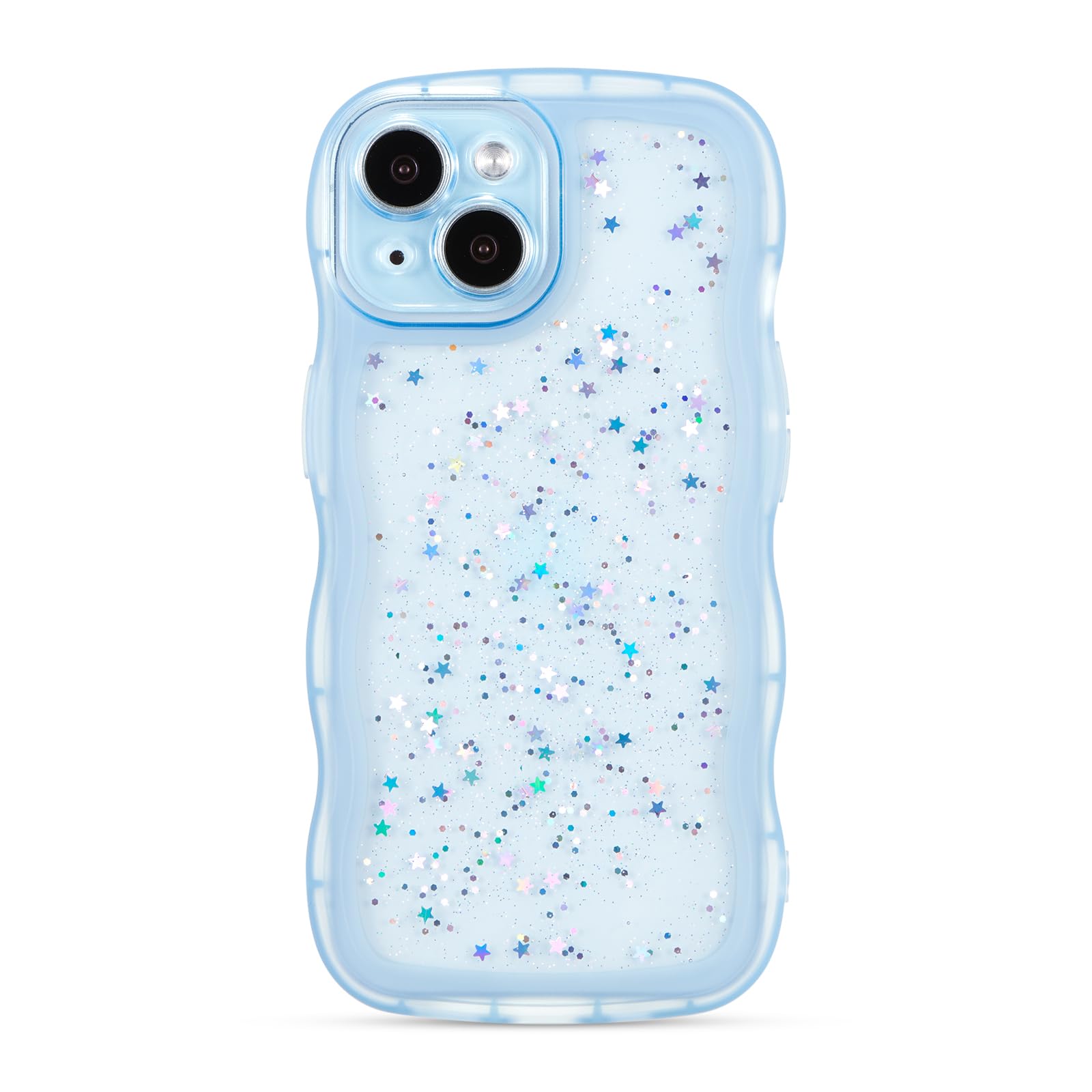 ZTOFERA Glitzer Wellenrahmen Hülle für iPhone