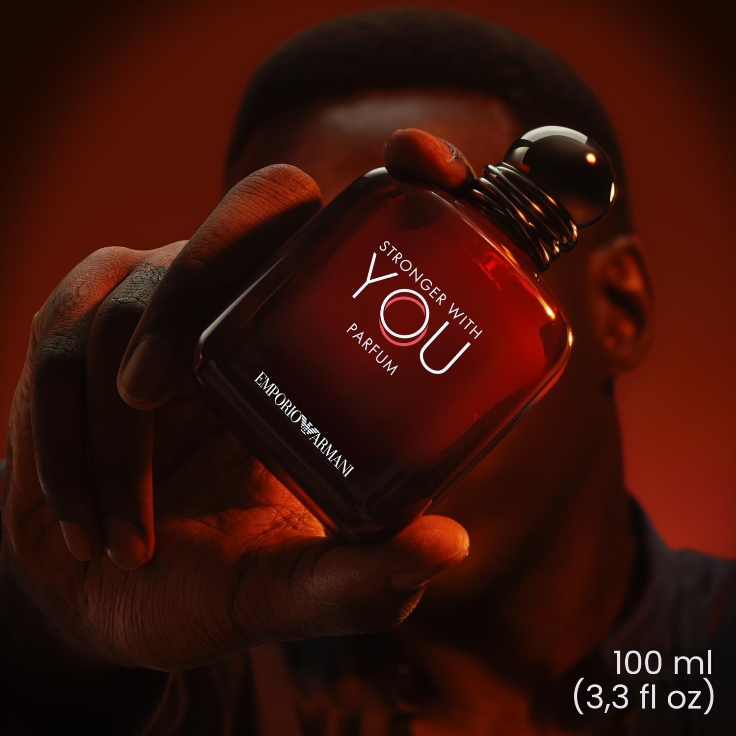 Emporio Armani Stronger With You Parfum, Armani Beauty für Herren, Herrenduft, Holzig-warmer Amber-Duft, mit Rum, Bergamotte, Lavendel, Zedernholz und Vanille, 50ml