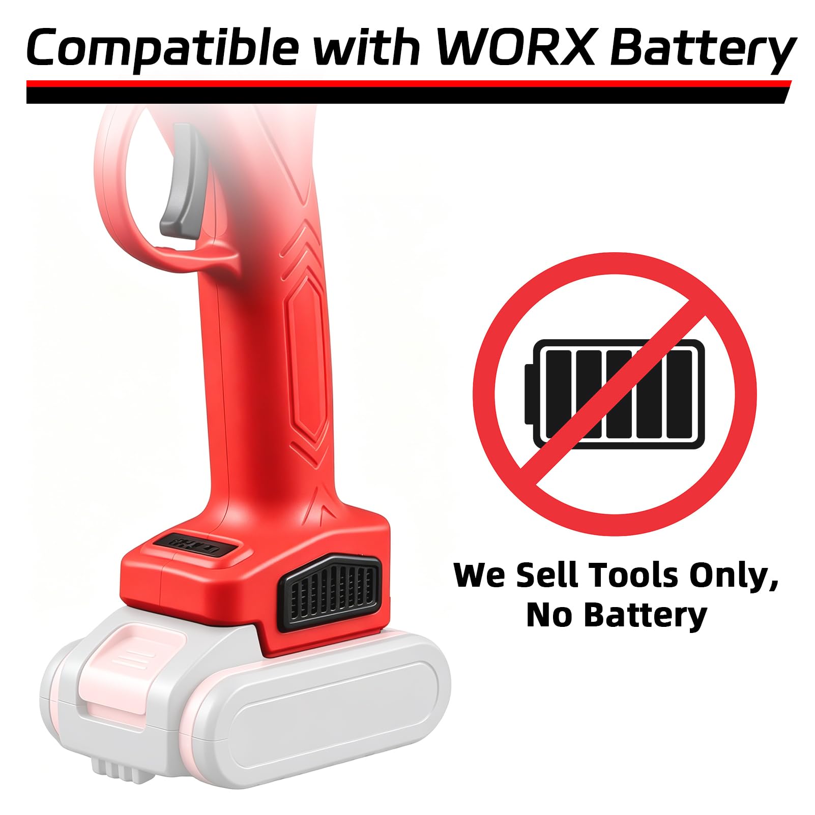 Forbici da Cucina Elettriche Compatibili con Worx | Forbici da Cucina Multifunzionali per Pollo, Pesce, Frutti di Mare e Verdure Congelati, Batterie Non Incluse