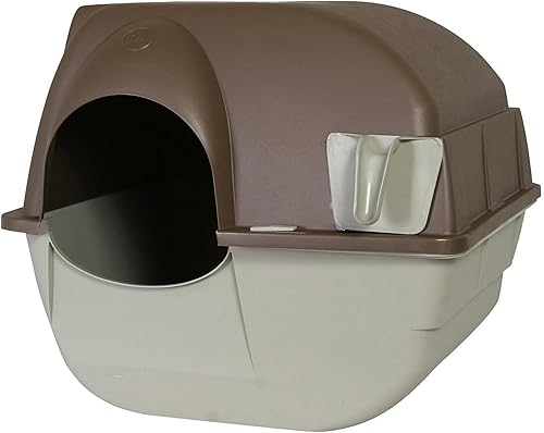 Omega Paw Roll n Clean - Caja de arena autolimpiable, L, Verde y beige (Green and Beige)