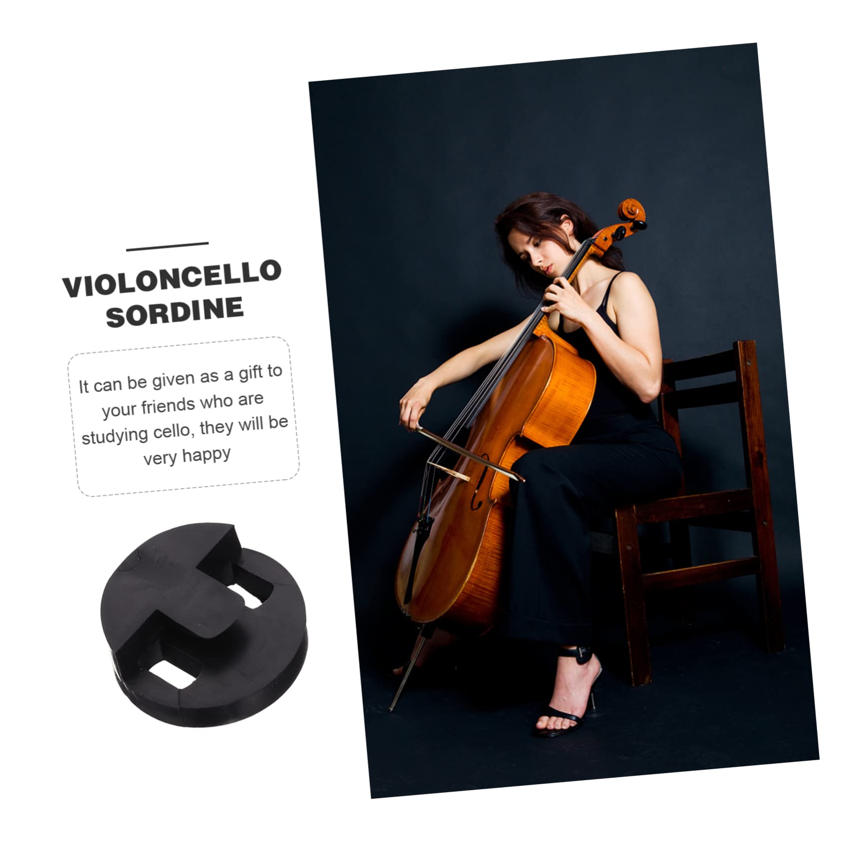 Sordina Per Violino E Viola - Set 4 Pezzi In Gomma Per Pratica Silenziosa - Foto 14