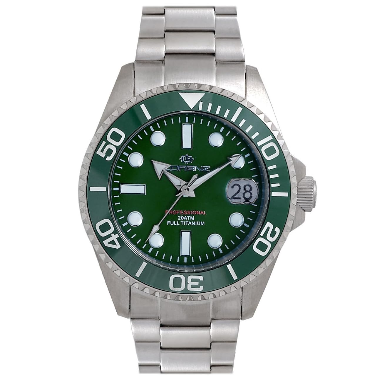 Lorenz Full Titanium Automatic 42mm Cassa e Braccialetto in Titanio
