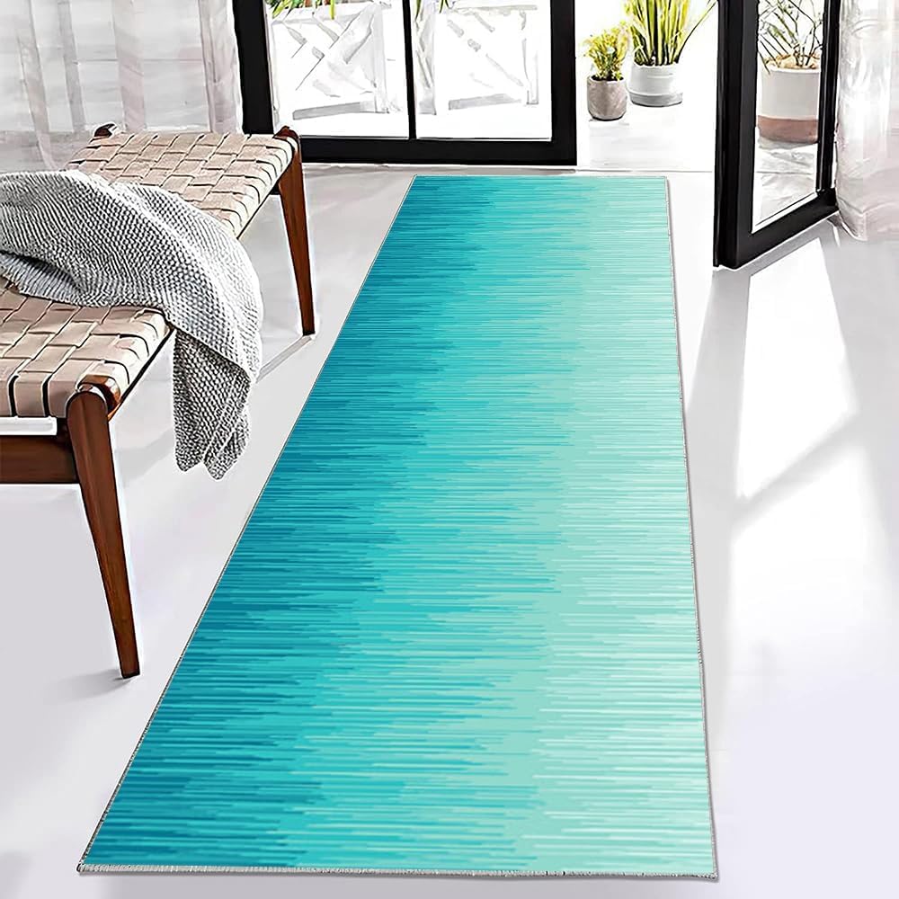 Tapis moderne 3D bleu 180x270 cm moquette de qualité supérieure