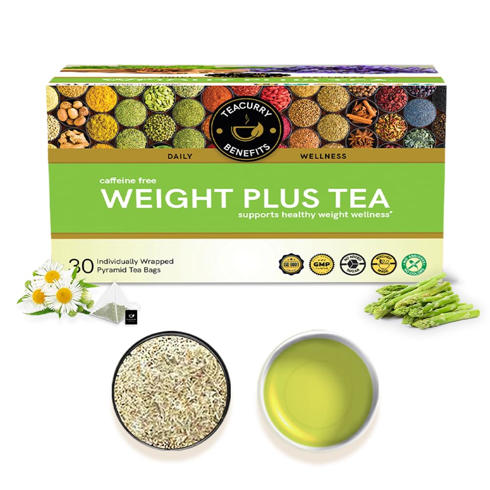 TEACURRY Weight Gain Tea 30 Tea Bags (1 Month Pack) Helps in Plus Mass - Men & Women | Green Tea for Weight Gain | increase Weight-picture-21