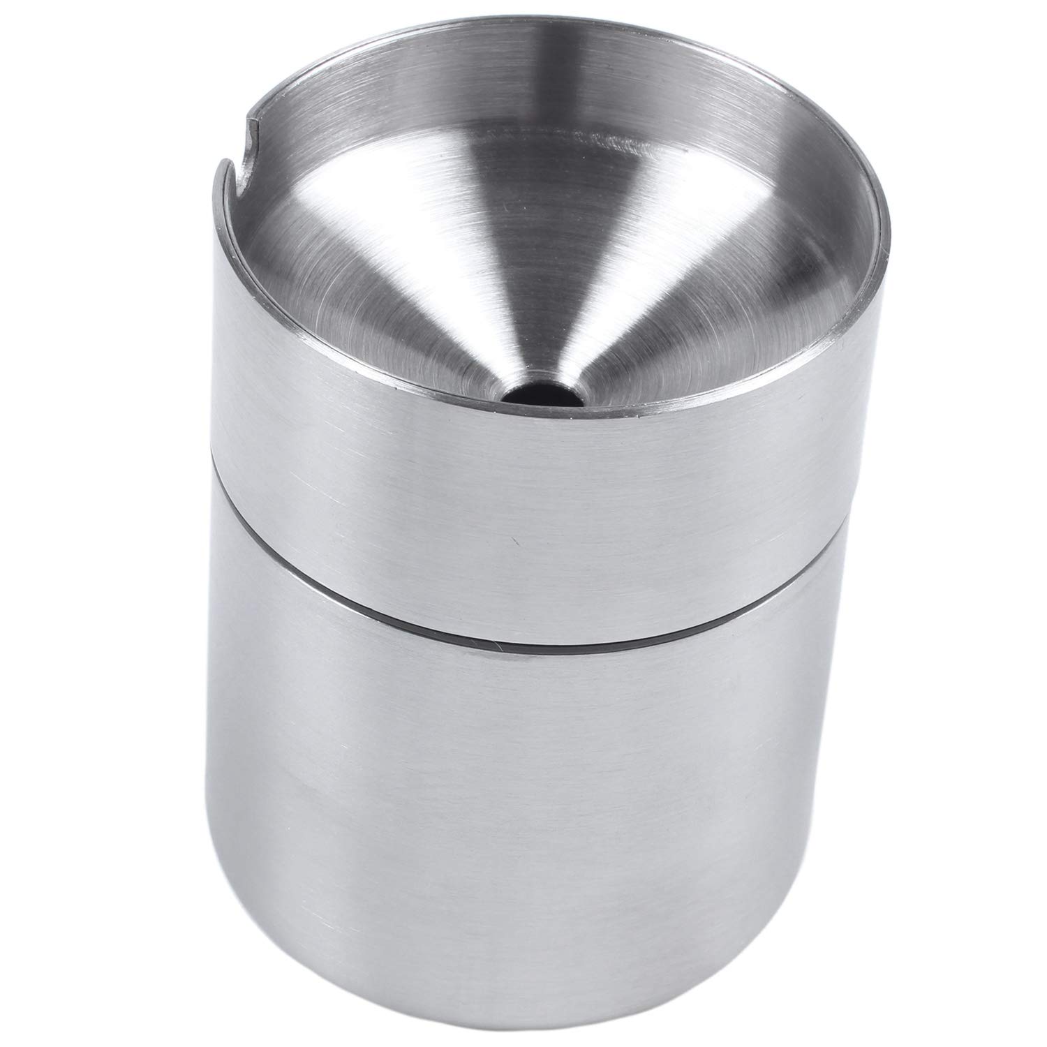 CTRLZS Stainless Steel Car Ashtray Smokeless Auto Ashtray Ash Holder Windproof Business Gift Car Car With Lid Ashtray