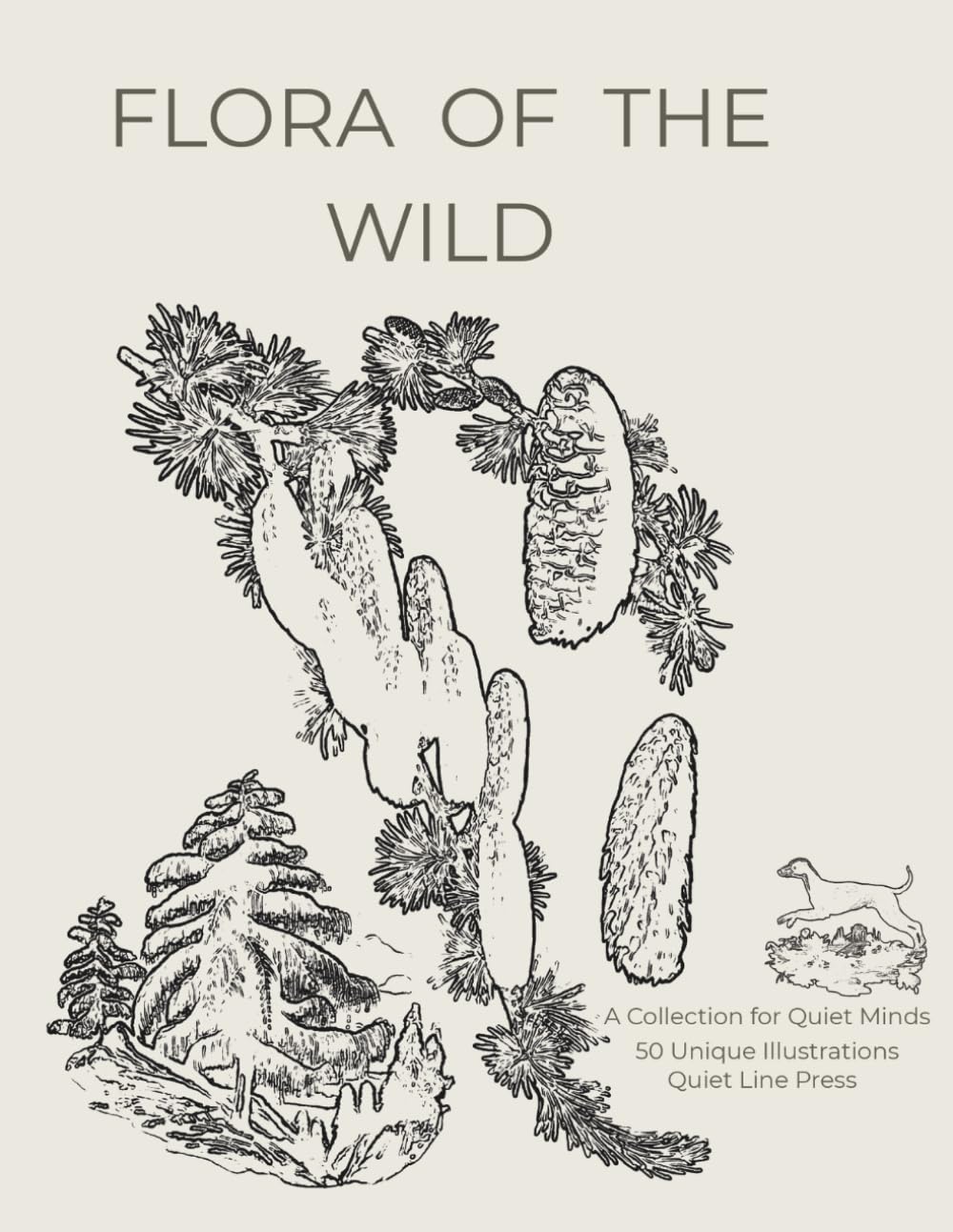 Flora of the Wild: A Curated Minimalist Colouring Book: 50 Essential Line Illustrations for Adults and Teens (The Minimalist Colouring Series)
