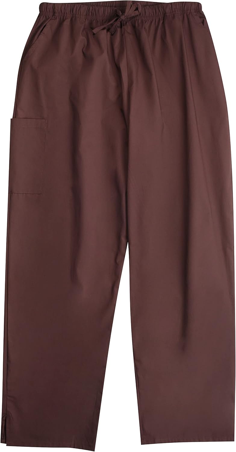 Tropi Men's Scrub Sets Uniforms for Men 6952-BROWN-XL - Image 3