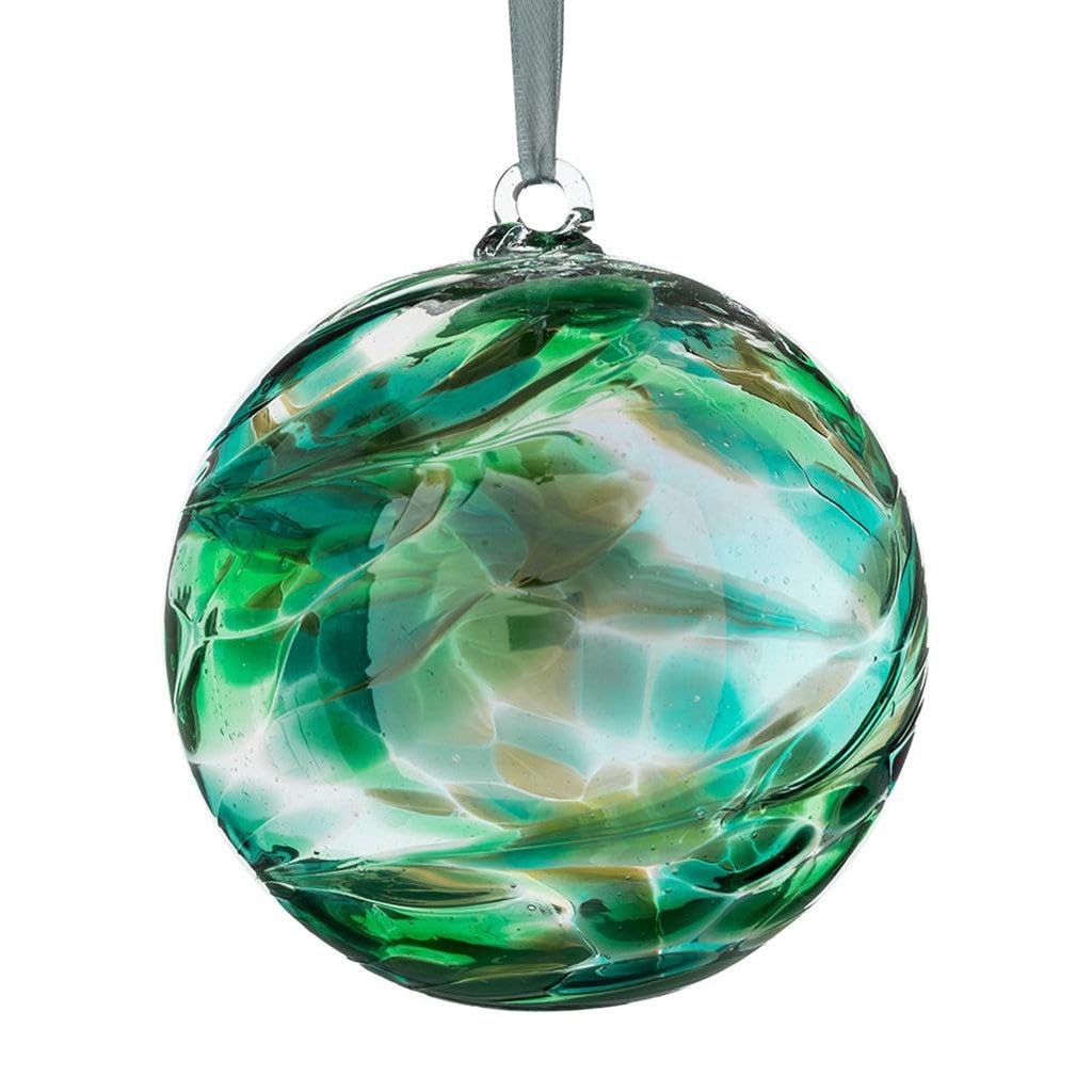 Sienna Glass Emerald 10Cm Friendship Ball