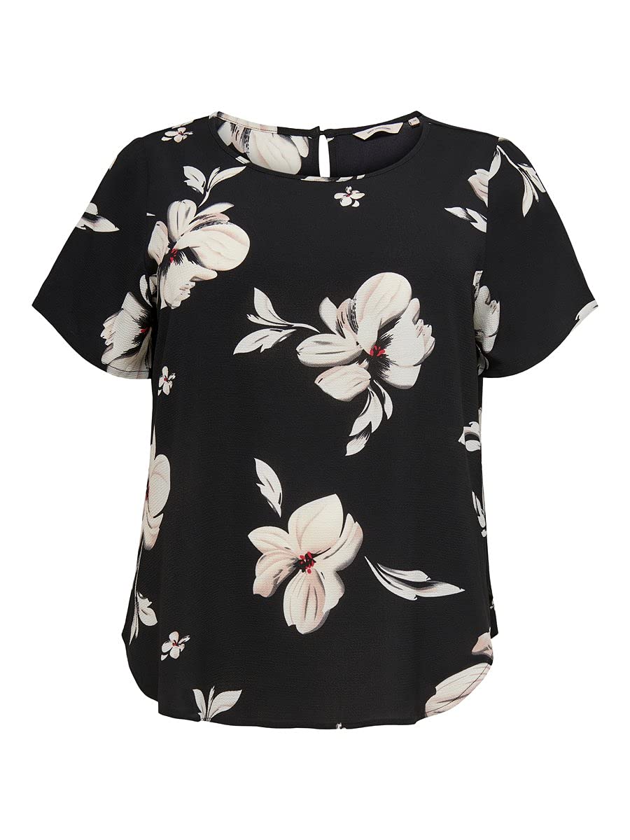 ONLY Carmakoma Carvica SS AOP Top Noos Camiseta para Mujer