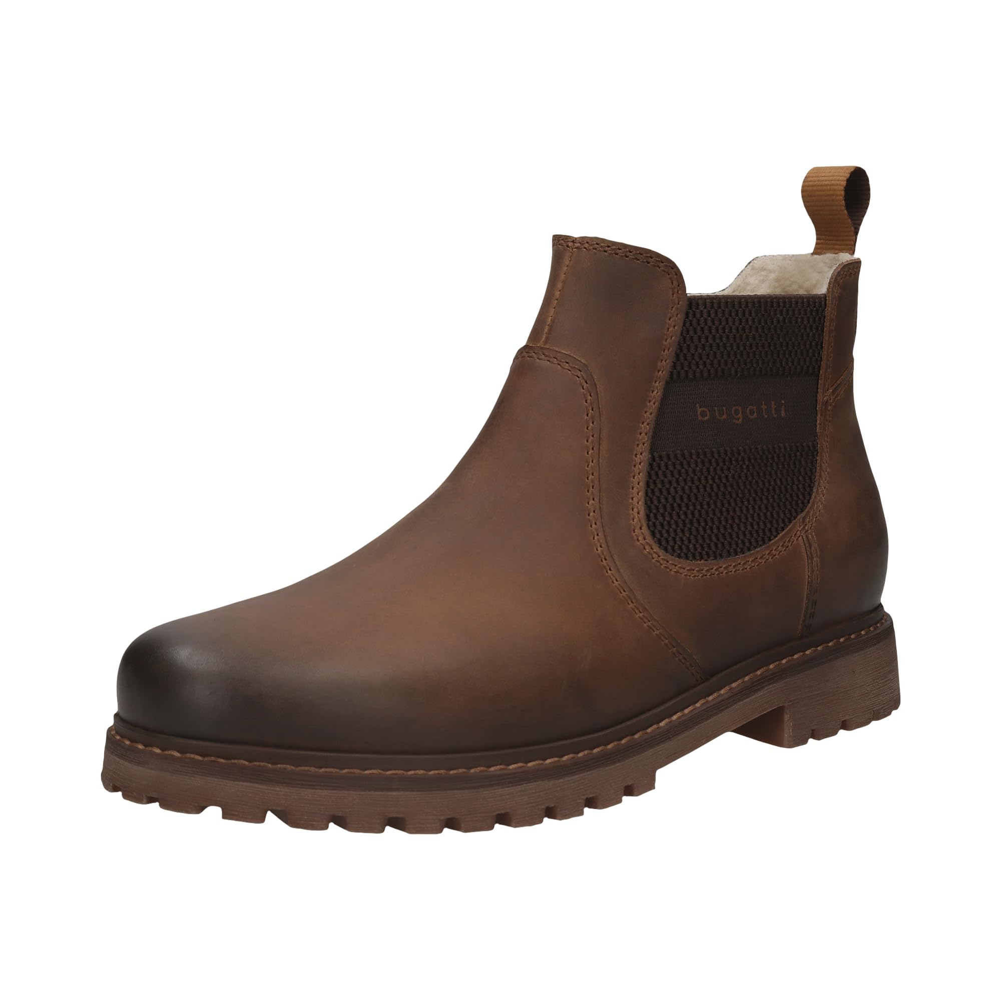 bugatti 321-aoq53, Men's Warm Lined Boots, Cognac, EU 42 - UK 8, cognac, 9 UK