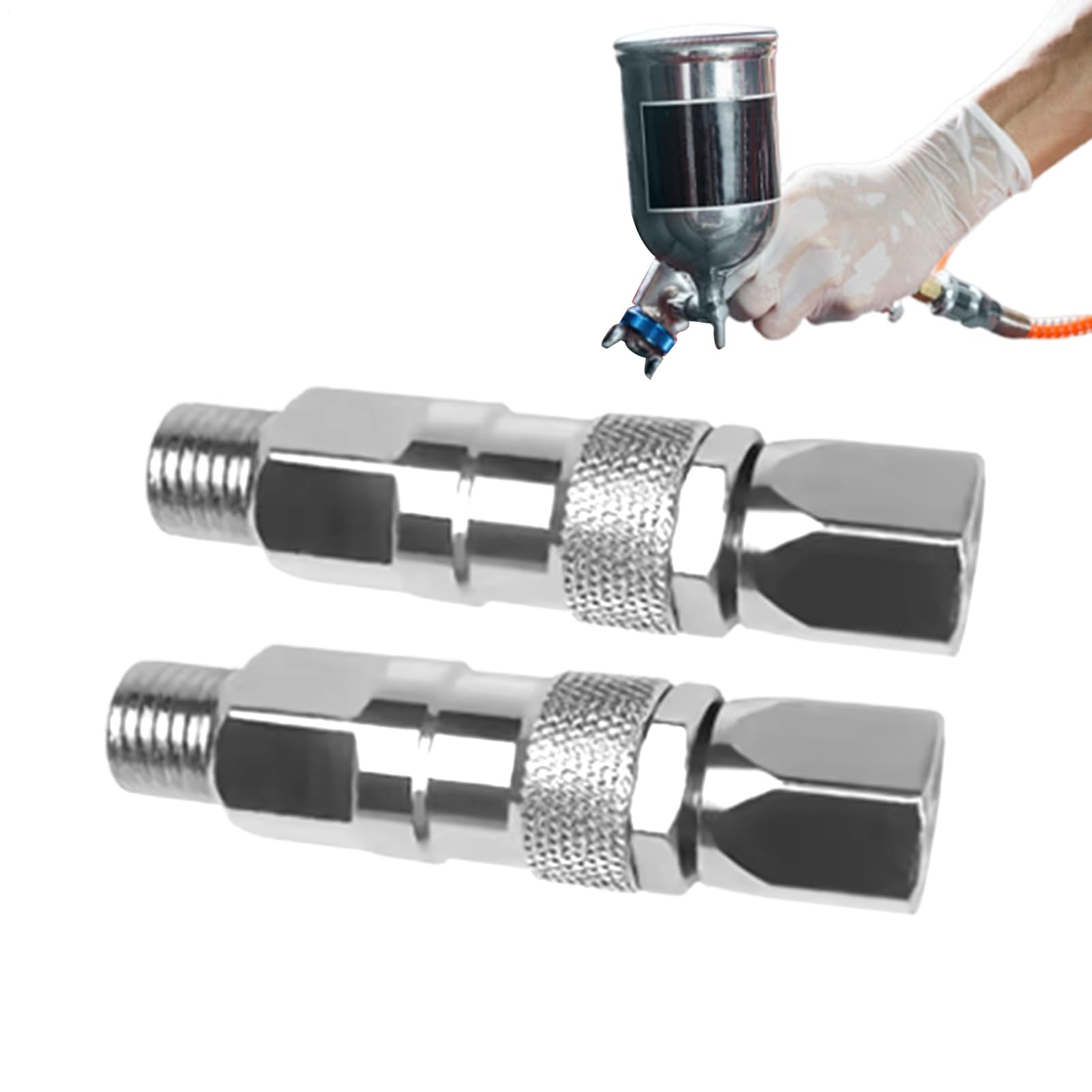 Connecteur pour tuyau de pistolet à pulvérisation sans air anti-torsion pour extérieur