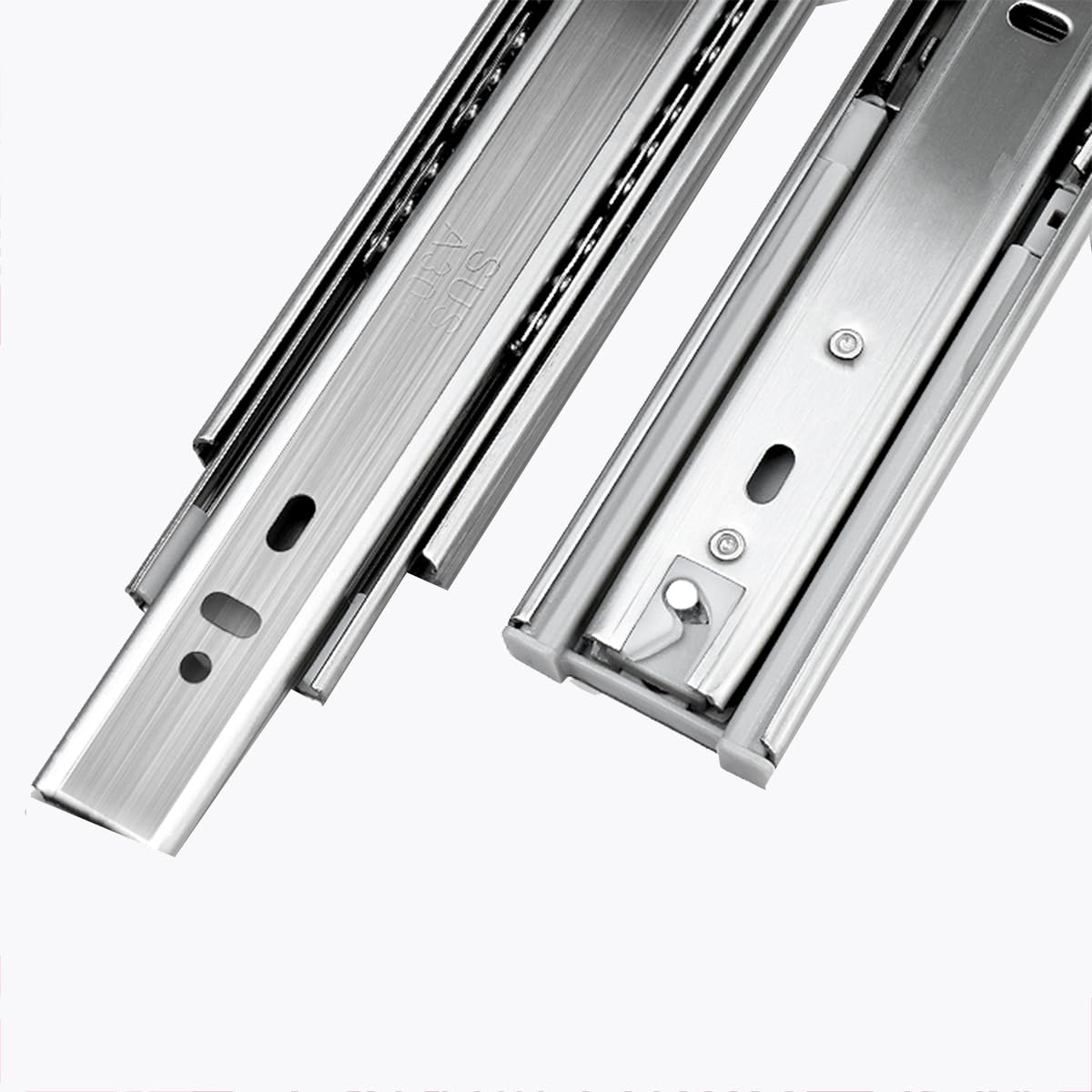 Purzen Drawer Runners Cabinet Drawer Slides Full Extension Ball Bearing Draw Sliders Replacement Rails Side Mount,18 inches