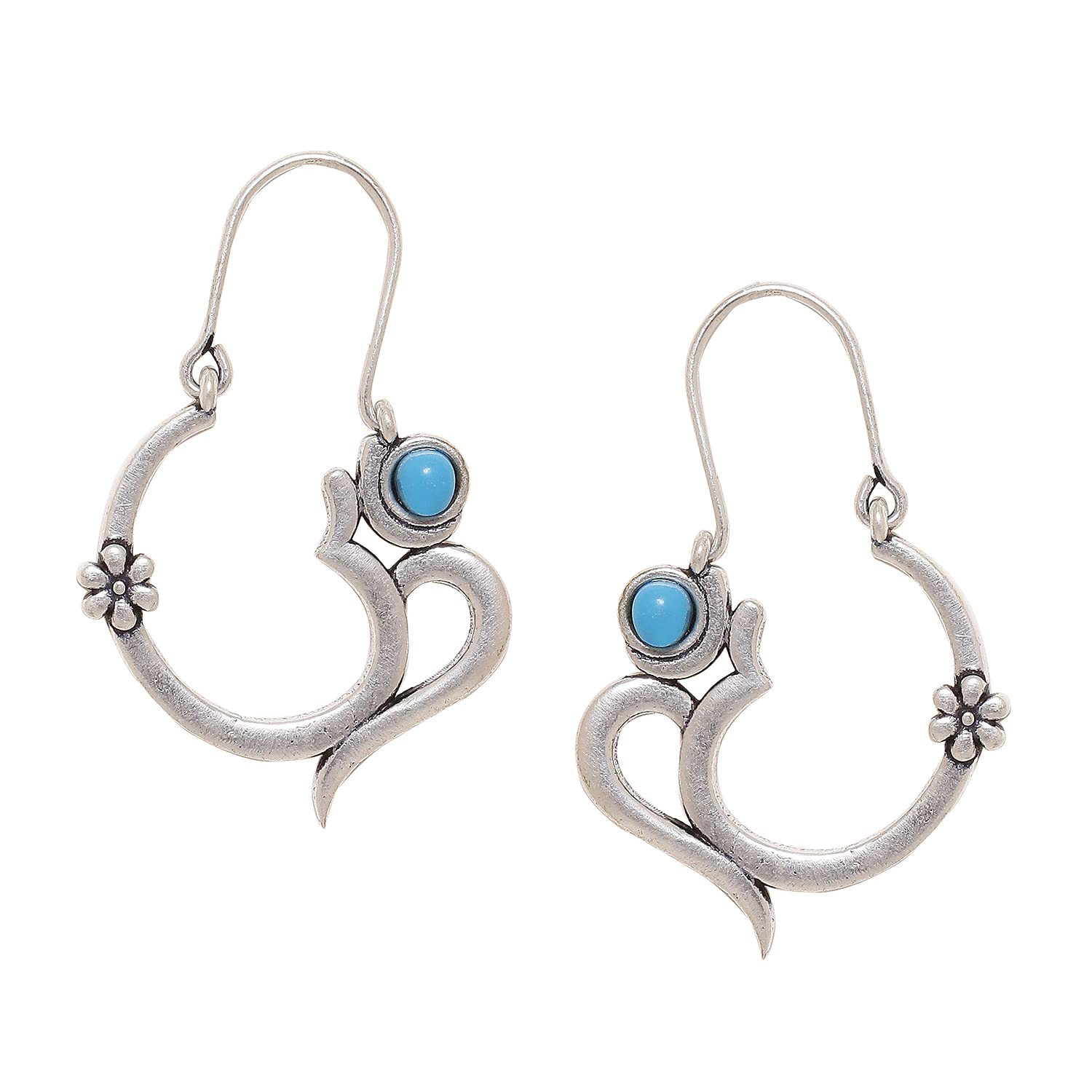See full amazon price history chart for Voylla Brass Silver Moksha OM Design Hoop Earrings with Turquoise Blue Stone for Women and Girls Voylla Brass Silver Moksha OM Design Hoop Earrings with Turquoise Blue Stone for Women and Girls (B08KY9S6GD) Amazon Price History, Amazon Price Tracker