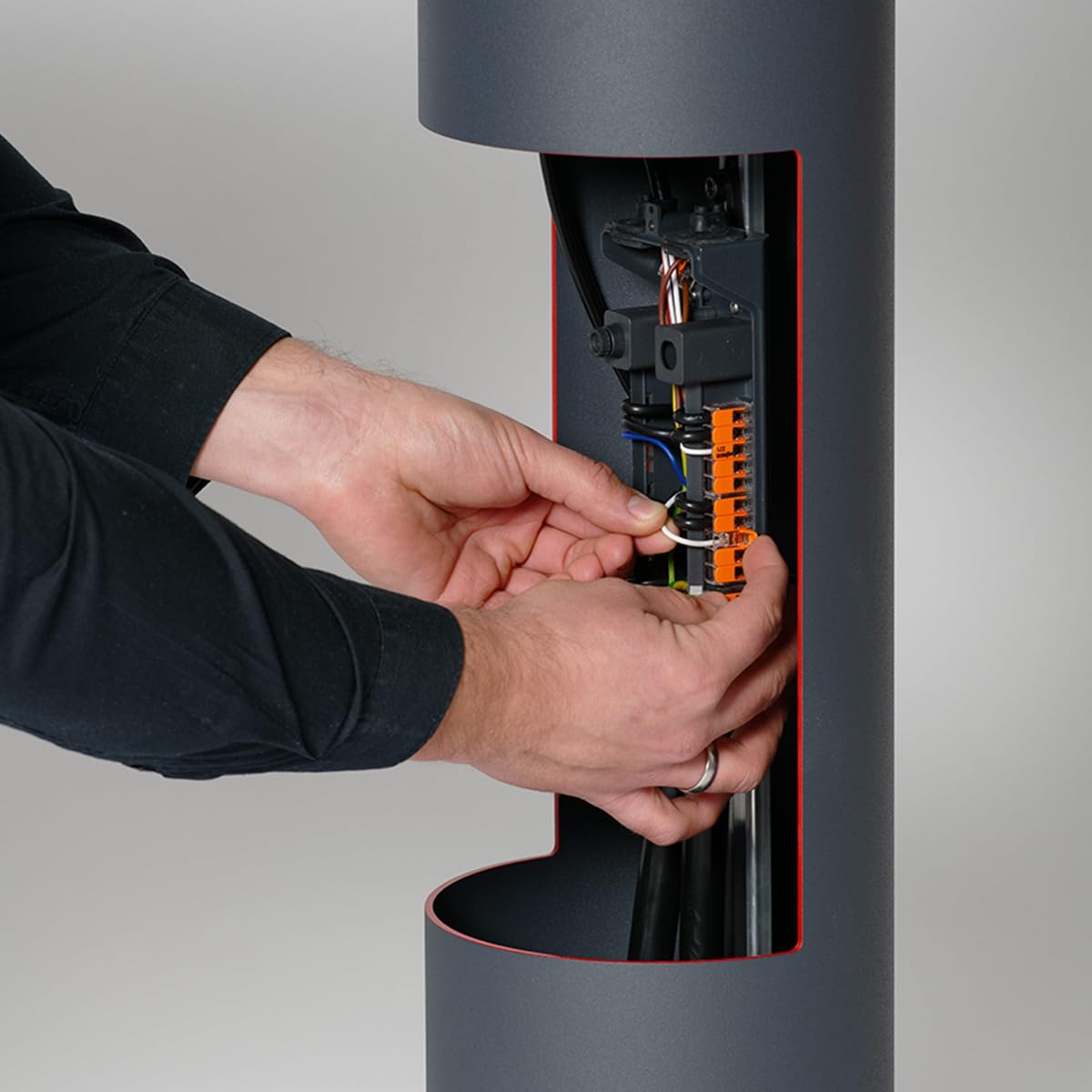 Wago, bloque de terminales de palanca serie 221, caja de 40 piezas, 5 entradas, compatible con cables rígidos, semirrígidos y flexibles de 0,14 – 4 mm², tensión 450 V | Conectores de palanca para cables rígidos y flexibles de 0,14 a 4 mm², capacidad de 32