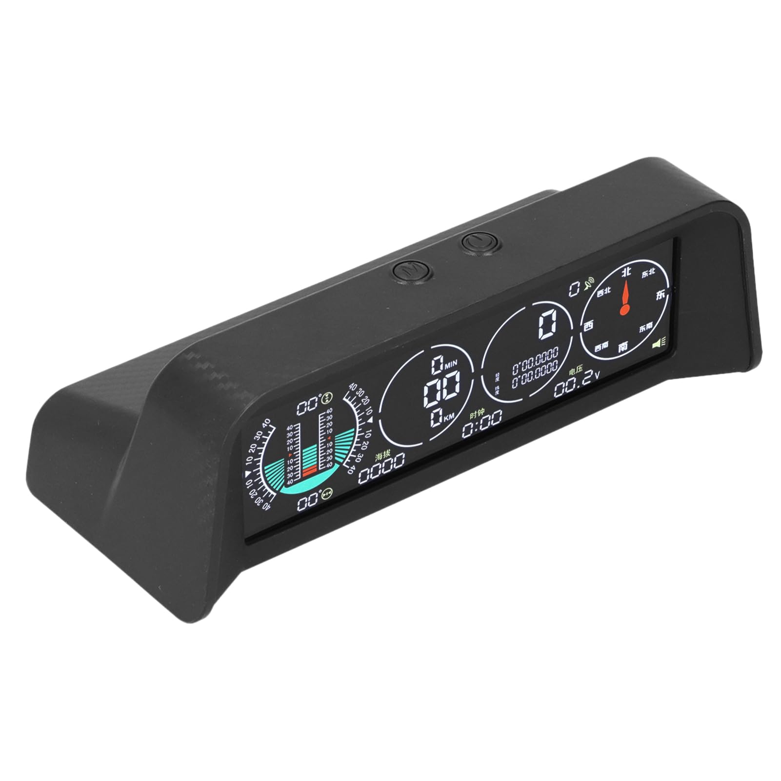 Pantalla HUD Inteligente para Coche, Velocidad OBD, Temperatura del Agua, Alarma de Exceso de Velocidad y Sensor Luz