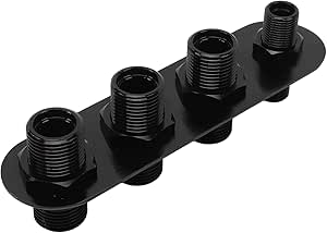 Amazon.com: AC Bulkhead Billet Aluminium Alloy Universal 4 Ports Air ...