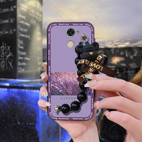 Lulumi-Phone Case For Huawei Enjoy 7 Plus/Y7 Prime/Y7 2017, Black pearl pendant Dirt-resistant Cartoon cell phone sleeve cell ph