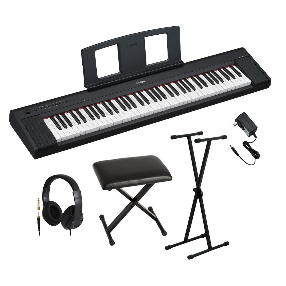 Amazon | YAMAHA NP-35B ブラック キーボード 76鍵盤 ヘッドホン・X